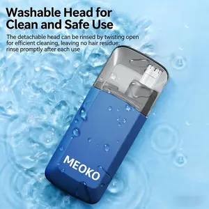 MEOKO Compact Nose Hair Trimmer with Washable Head for Clean Safe Use User Friendly Versatile Design for Everyday Use