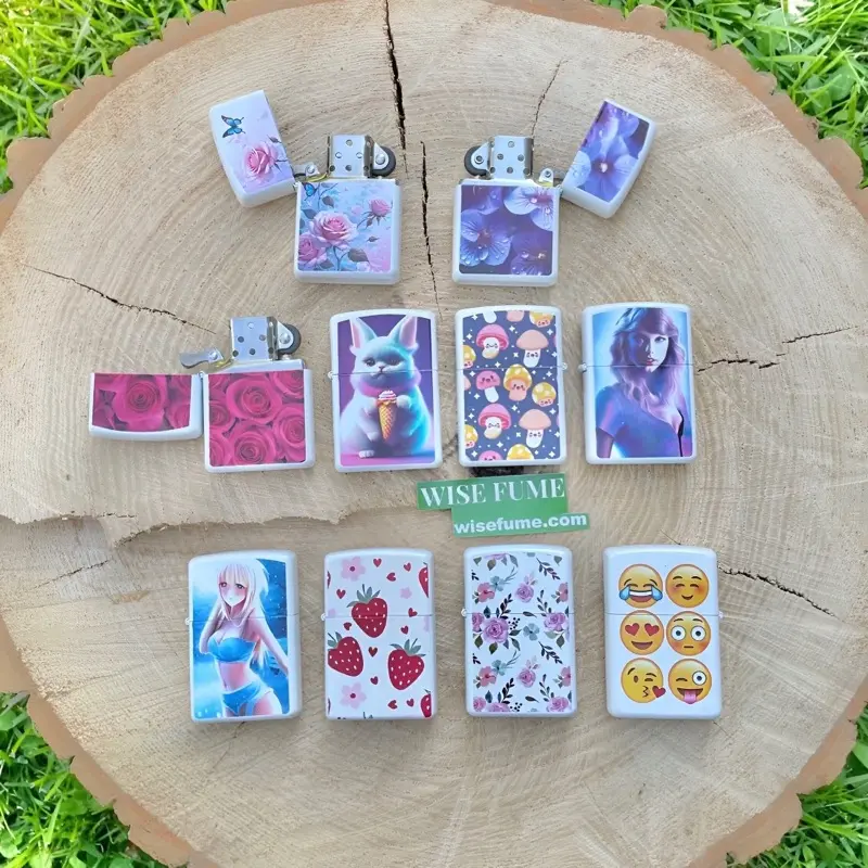 Pick 1 flip top lighters .Strawberry photo lighters. Flowers photo lighters. Cute girl lighters. Full metal lighters. DOUBLE side photo lighters. camping outdoors lighters