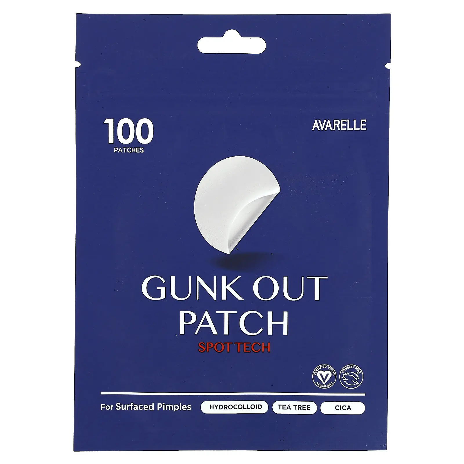 Avarelle Gunk Out Patch, Spot Tech , 100 Patches | HSA/FSA Eligible