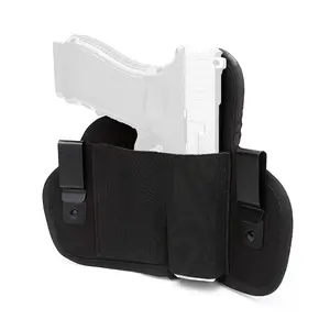 1 Piece Concealed Carry Tactical Waist Bag with Quick Extract Clip and Magazine Pouch - Left and Right Hand, Adjustable Belt Loop for a Secure Fit, Durable Polyester, Suitable for Hunting and Daily Use, Waist Bag Quick-Release Pistol Holster