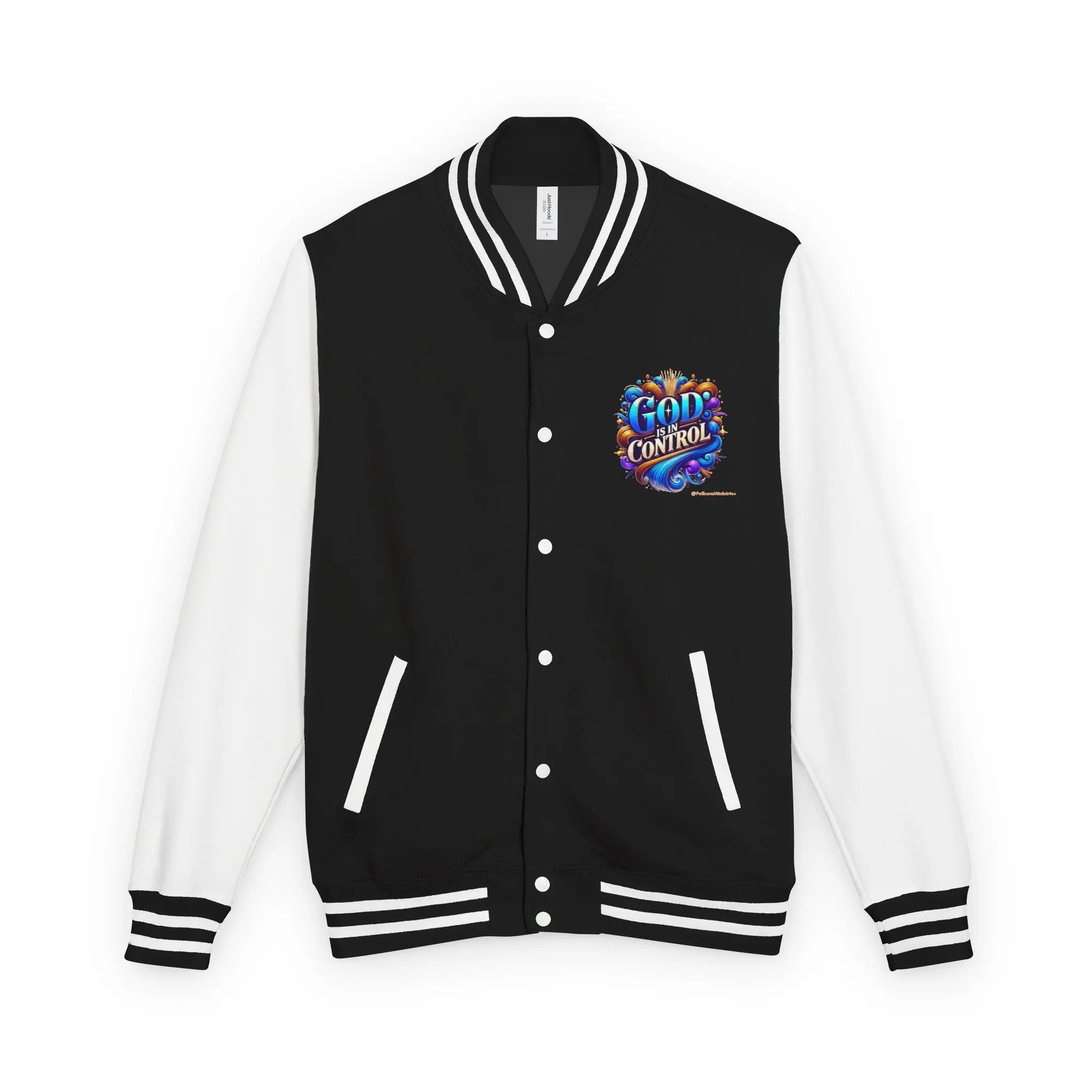 Unisex Heavyweight Letterman Jacket - Fear Control Crown Design, Sporty Outerwear, Casual Fashion, Unique Gifts for Him/Her, College & [...]