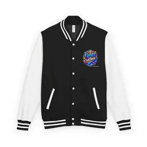 Unisex Heavyweight Letterman Jacket - Fear Control Crown Design, Sporty Outerwear, Casual Fashion, Unique Gifts for Him/Her, College & [...]
