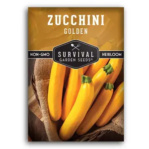 Golden Zucchini Seeds for Planting - High Yield Variety