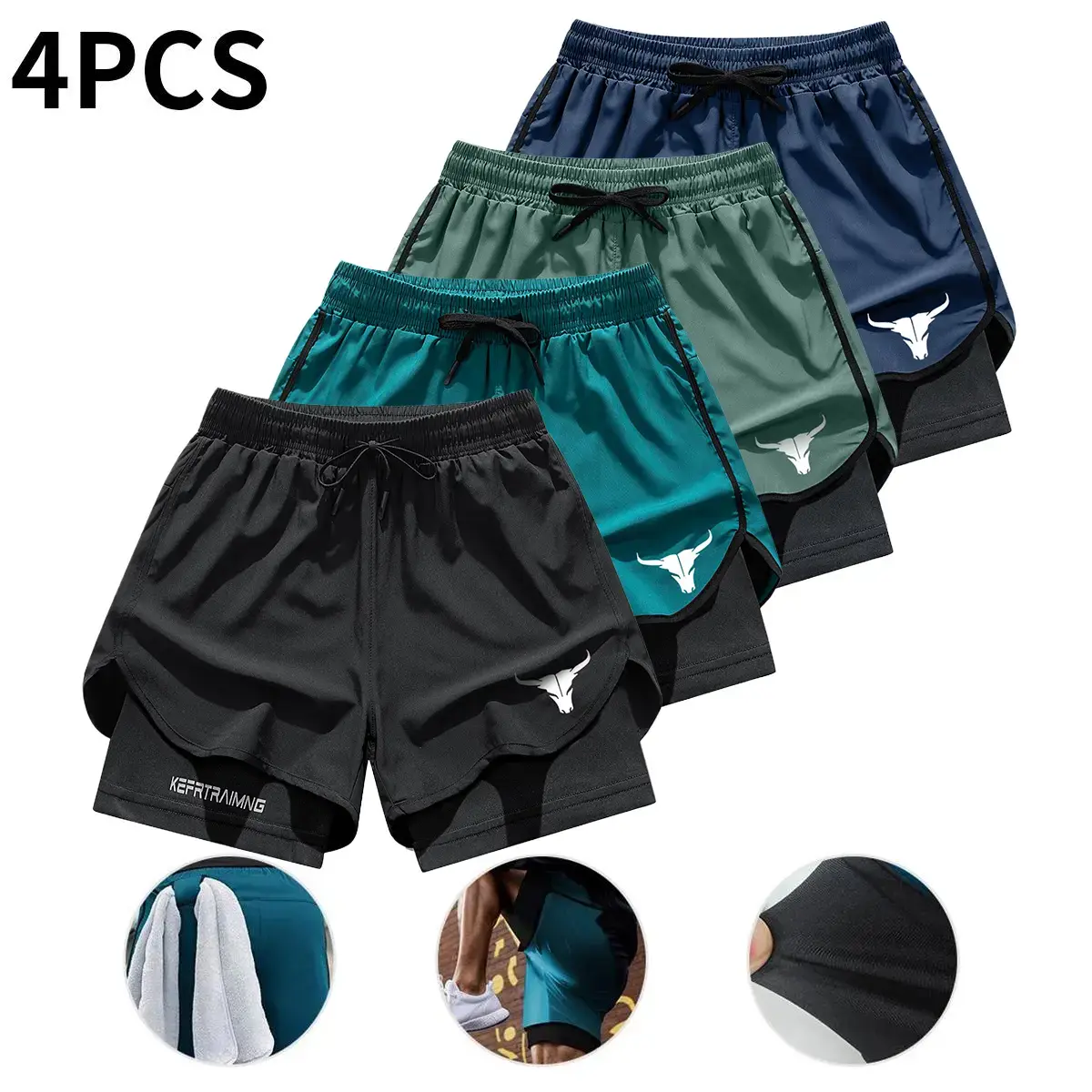 Black + Peacock Green + Army Green + Dark Blue