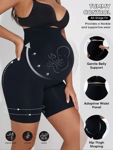 Maternity Shapewear Shorts for Pregnancy, High Waist Tummy Control, Belly Support, Seamless Compression Underwear, All-Day Comfort, Postpartum Recovery, Pregnancy Must Haves