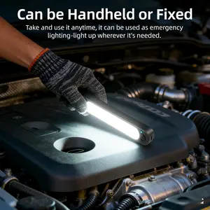 Wireless Motion Sensor Light for Car Trunk, Ultra-Thin Magnetic LED Interior Light Bar, Type-C Rechargeable Emergency Light, Motion Activated Portable Night Light for Closet, RV, Garage, Under Counter, Led Lights Car