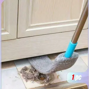 Retractable Duster with Long Handle, 1 Piece Bendable Gap Duster with 1 Extra Clean Pad, Effortless Cleaning Tool for Hard-to-reach Areas, Household Cleaning Supplies