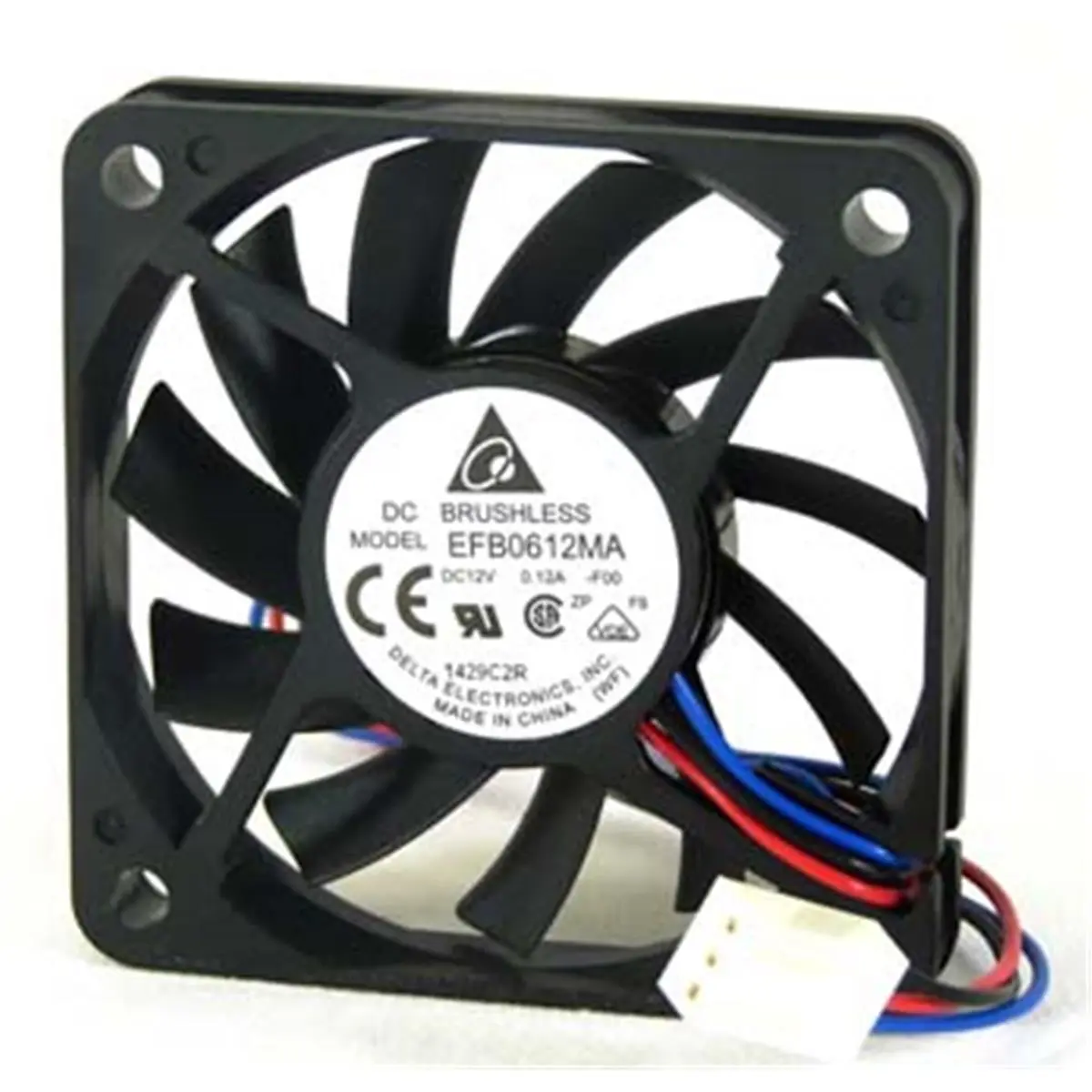 Delta 23-6010-01 Low Noise 12VDC 7-13.8VDC Ball Bearing Computer Fan, 60x60x10 mm PC Cooling Accessory for Desktop & Laptop Components (Computers & Office Equipment, Fans & Heatsinks), Computer Fans