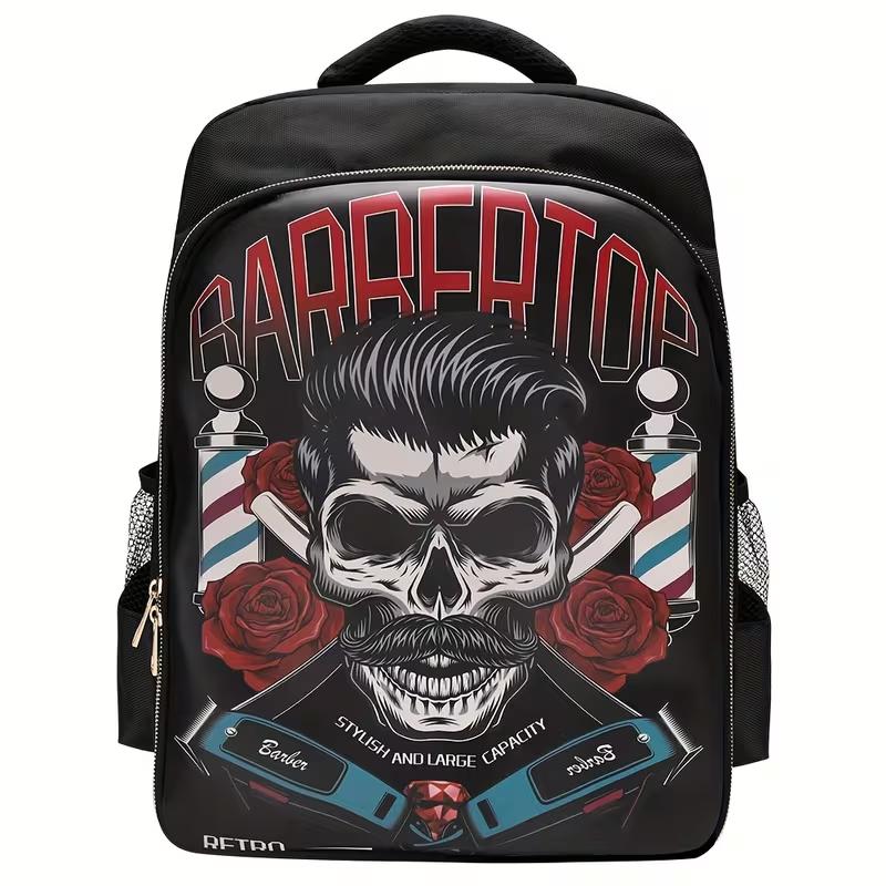 Large Capacity Hair Cutting Tool Kit, Beauty And Hairdressing Barber Storage Backpack, Portable And Foldable Makeup Bag For Travel