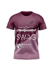 A Loose, Comfortable and Breathable Badminton Men's T-shirt with A Round-neck and Short-sleeved Letter Print Outdoor Casual Top