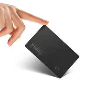 Wallet Tracker Card, Wireless Charging Wallet Finder. Works with Apple Find My (iOS Only), Item Tracker for Wallet, Luggage Tags, Phone, Passports and More, IP67 Waterproof