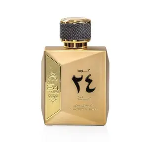 Ard Al Zaafaran 24 Hours Majestic Gold Oud Eau de Parfum Spray for Unisex, 3.4 Ounce