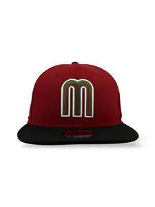 9Fifty Snapback Mexico World Baseball Classic w/Flag Scarlet/Black - Green UV