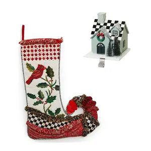 MacKenzie- Childs Farmhouse Stocking Hook and Stocking