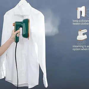 Mini Iron for Clothes, Portable Handheld Steam Iron - Handy Heat Press Small Iron - 360° Ironing Machine for Dry And Wet Ironing Support Dry And Wet Ironing for Home and Travel (White).by