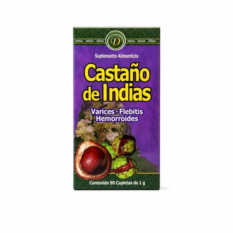 DINA Castaño de Indias Supplement for Varices Flebitis Hemorrhoids 90 Capsules