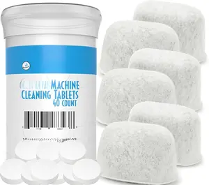 - Designed For  Cleaning Kit - 40 Cleaning Tablets and 6 Water Filters for  Espresso Machines - 2g Espresso Machine Tablets