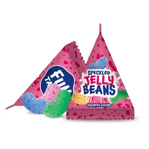 Speckled Jelly Beans Candy - Assorted Flavors Snack - Individual Pouches