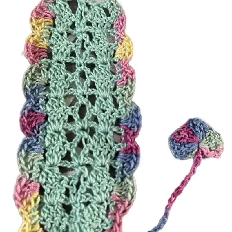 Handmade Crocheted Bookmark - Unique Craftsmanship, Soft Yarn, Fits Snugly, Ideal for Book Lovers & Aesthetic Readers