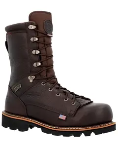 Rocky Men's Rams Horn 8" Waterproof Western Work Boot Composite Toe - Rkk0399