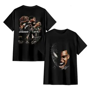 Retro Washed Graphic T-Shirt Victor Wembanyama 'Ve.nom' Graphic For Spurs Nation, Spurs Basketball Fans Apparel, Wemby Fans Basketball Streetwear Tee, Gift For Basketball Fan Graphic Tee