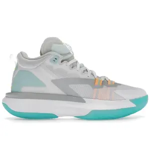 Jordan Men's Zion 1 White Dynamic Turquoise Basketball Shoes, from StockX