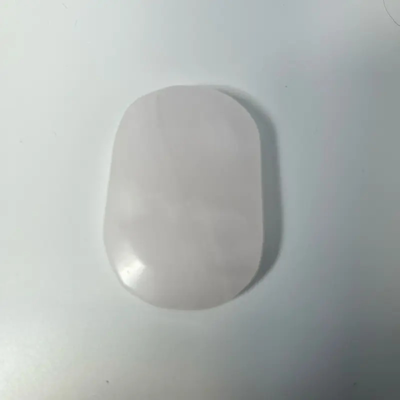 Pink Calcite Palm Stone for Emotional Healing Calm & Self-Care Natural Healing Crystal