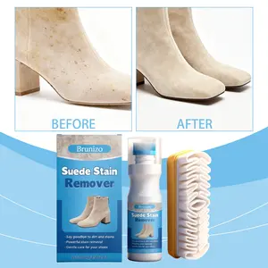 Brunizo Suede Stain Removal Kit Suede-Specific Stain Cleaning for Fur, Snow Boots, and Suede Shoes