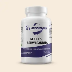 'Organic Ashwagandha' Mushroom Supplement Powder - Made in USA with Highly Potent Herbal Ingredients