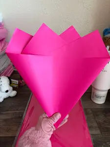 Solid Hot Pink 20 Sheets Per Pack 58cmx58cm Waterproof Wrapping Finest Quality for Florists