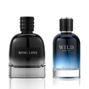 VLONIS 2-Pack Men's Cologne Set — ROME LOVE + WILD Parfum | Long Lasting Designer-Inspired Fragrance Bundle 3.4oz Each