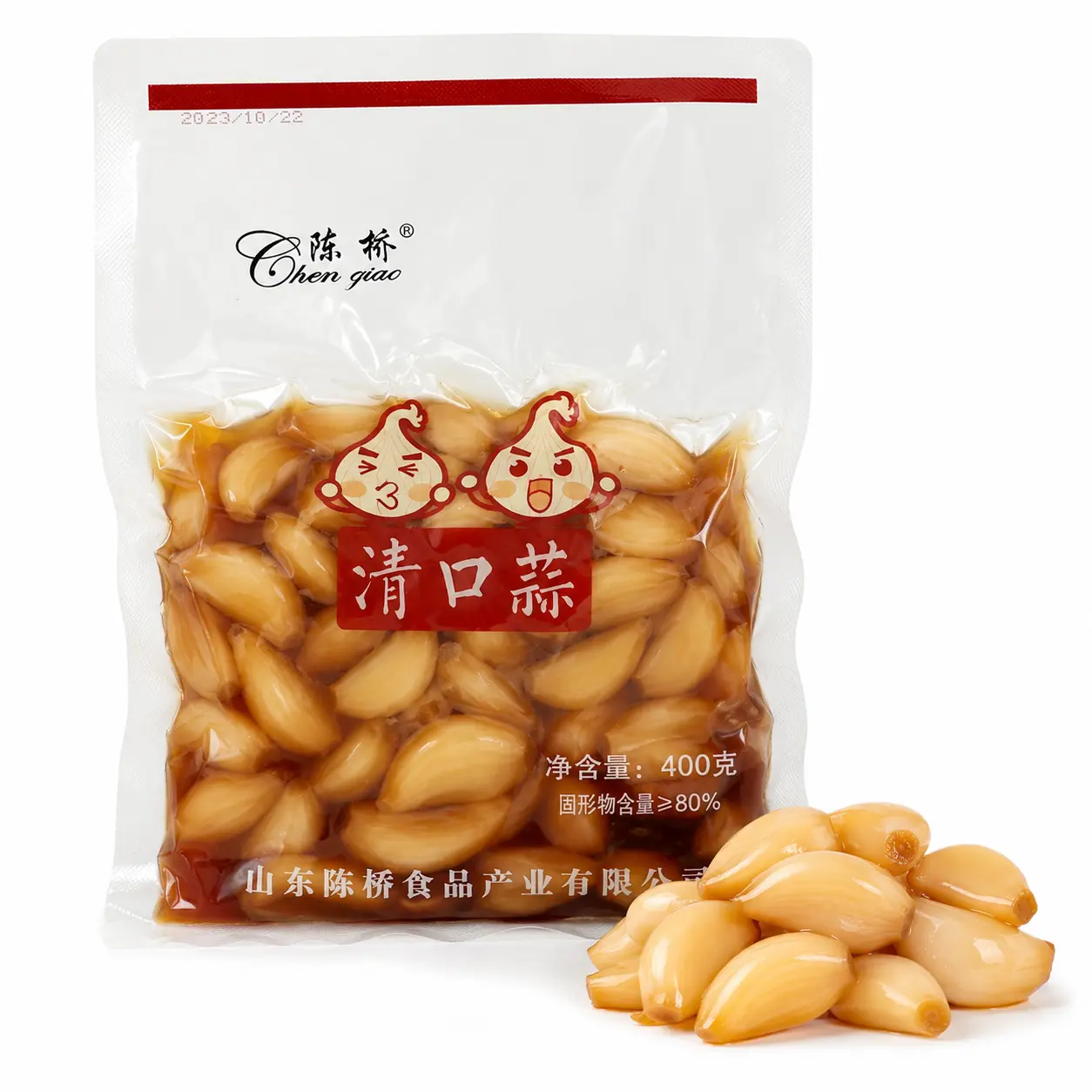 TikTok Viral Sweet and Sour Pickled Garlic, Juicy & Crunchy Asian Snack, Tangy Marinated Whole Garlic Cloves, Pickle Craze Food
