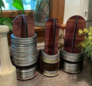 Mason Jar Lid Organizer + Canning Lid Organizer + Kitchen Jar Lid Organizer