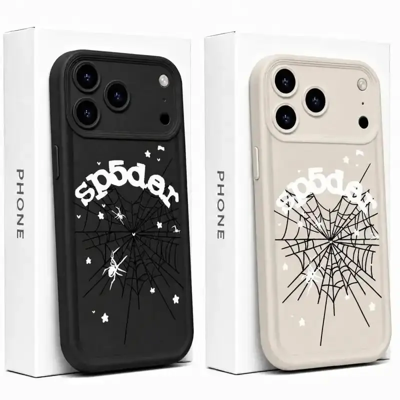 Edgy Dark Web iPhone Case - Ultra-Thin Heavy-Duty Liquid Silicone Cover with Anti-Slip Grip, Shockproof Smartphone Accessory for iPhone 18 17 E Air 16 15 14 Pro Max Plus 13 12 Mini 11 X XS XR, Unique Gift for Men