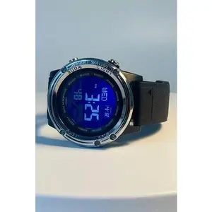 Activa ACW8125-006 Voyager of Time 52mm Black Case Dual Time Analog Digital Watch