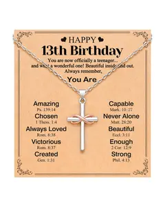 Happy 13th/14th/16th/18th/21st Birthday Gifts for Girls Her, 13/14/16/18/21 Year Old Birthday Gift Ideas Necklace