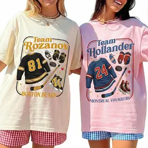 Hockey Heated Rivalry Matching Funny Shirt - Comfort Colors, Team Hollander Rozanov LGBT Love, Matching Outfits, Valentine Day Gifts for Boyfriend Girlfriend Men Women, Romace Book Movies Fan Clothes Gift