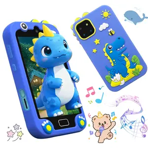 Kids Interactive Toy Phone, 4-Inch Touchscreen Device, Front & Rear Cameras, Fun Apps Including Camera & Video, A Variety Of Games, Suitable For Family Parties, Recommended Christmas & Birthday Gift For 3-12 Year Olds