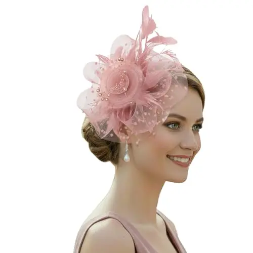 Fascinator: Pearl Pink