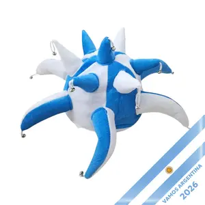 Argentina Spiked Fan Helmet Cotton Hat for World Cup 2026