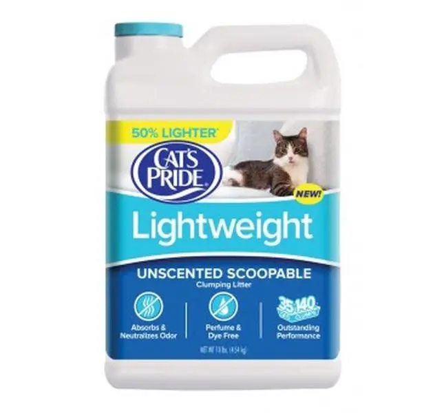 212 MAIN CatS Pride C01321-C60 Unscented Clay Clumping Cat Litter, 10 lbs, Low Dust, Easy Scooping, Odor Control (Pet Supplies)