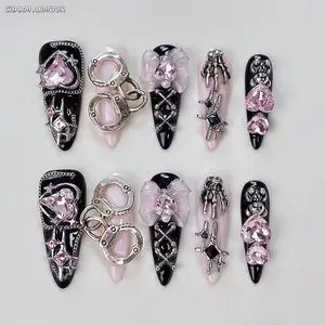 W13 Press-On Nail  Detachable Repeatable Nail Patch for Spice Girls - Glossy Soft Material Diverse Fashion Save Time Health Environmental Protection Durable Stylish Acrylic Nails Acrylic Fake Nails