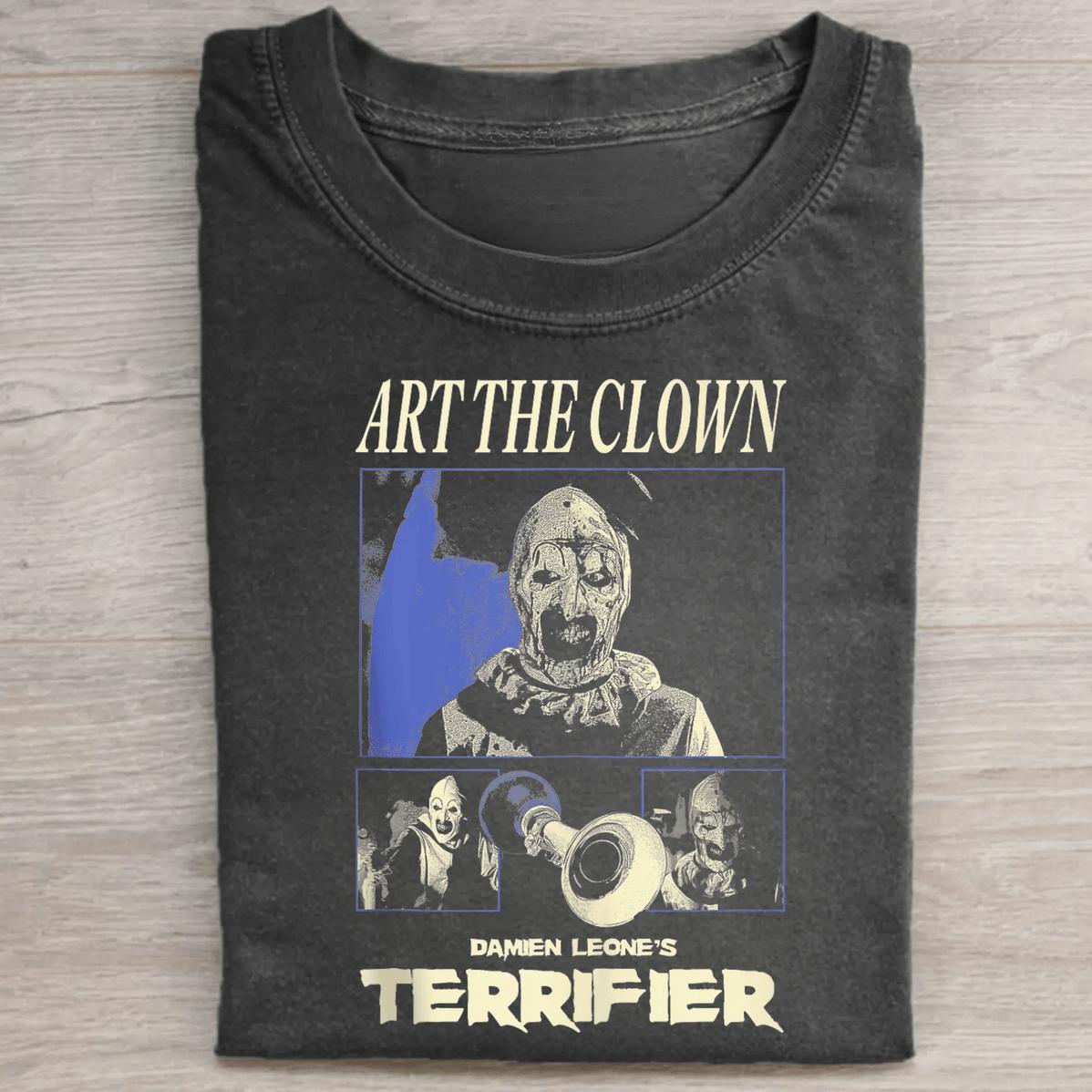 Vintage Terrifier Art The Clown Graphic Tee - Terrifier Movie Shirt - Characters Tee Iconic Villains From Horro Modern Cotton Vintage Terrifier Art The Clown Graphic Tee - Terrifier Movie Shirt - Characters Tee Iconic Villains From Horro Modern Cotton