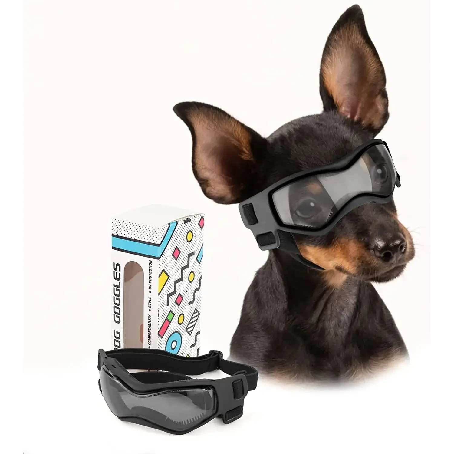 Premium  Adjustable Soft Frame UV Protection Sunglasses for Small and Medium Dogs