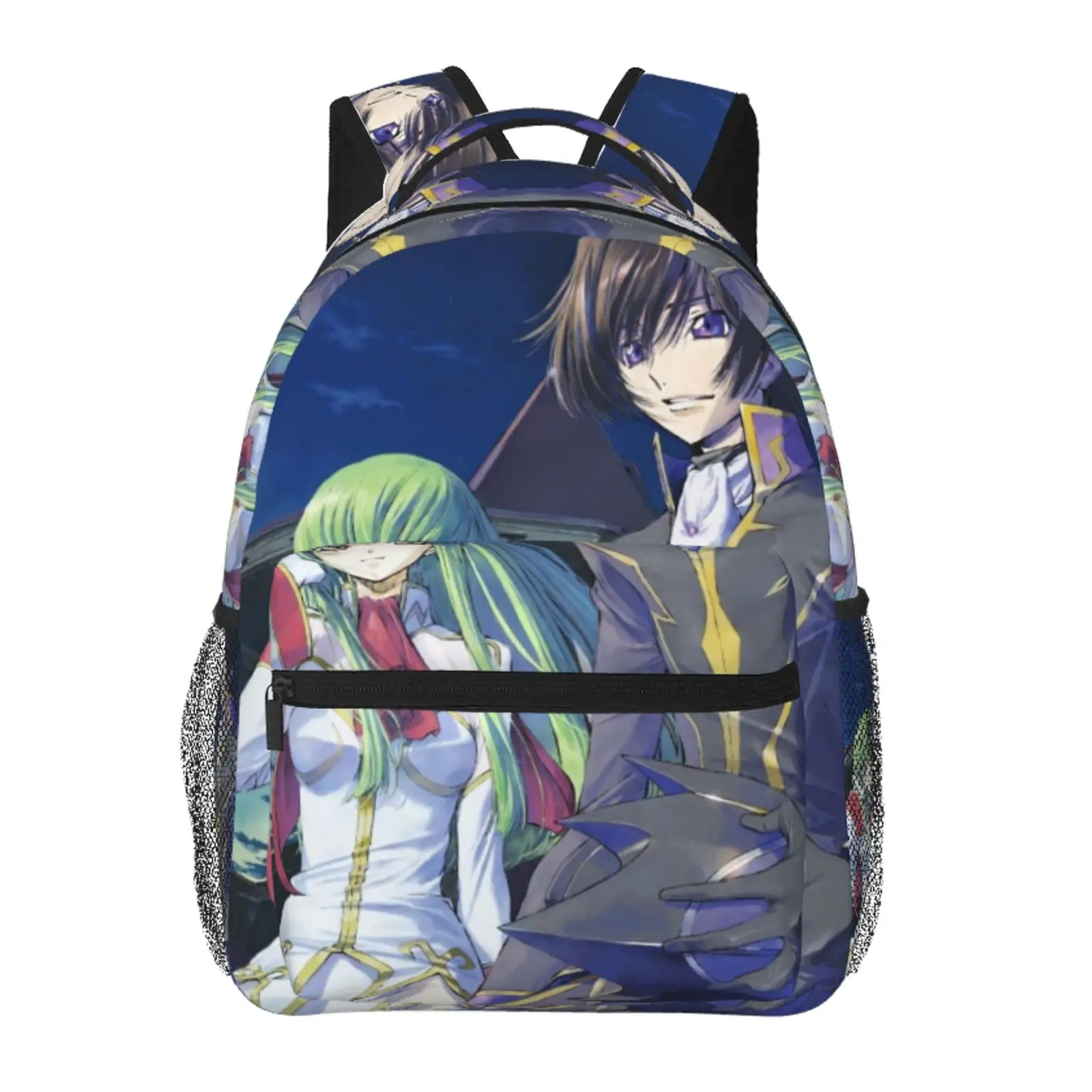 Code Geass Backpack Large Capacity Code Geass Outdoor Daypack for Hiking Field Trip Travel and School with Durable Zipper and Adjustable Straps