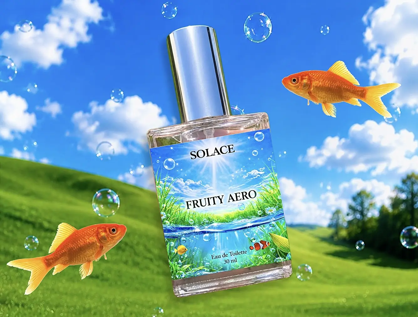 Fruity Perfume | Green Apple, Bergamot & Grapefruit Fragrance | Long-Lasting Clean, Fruity, Aquatic Scent | Frutiger Aero | Eau de Toilette  – 30ml