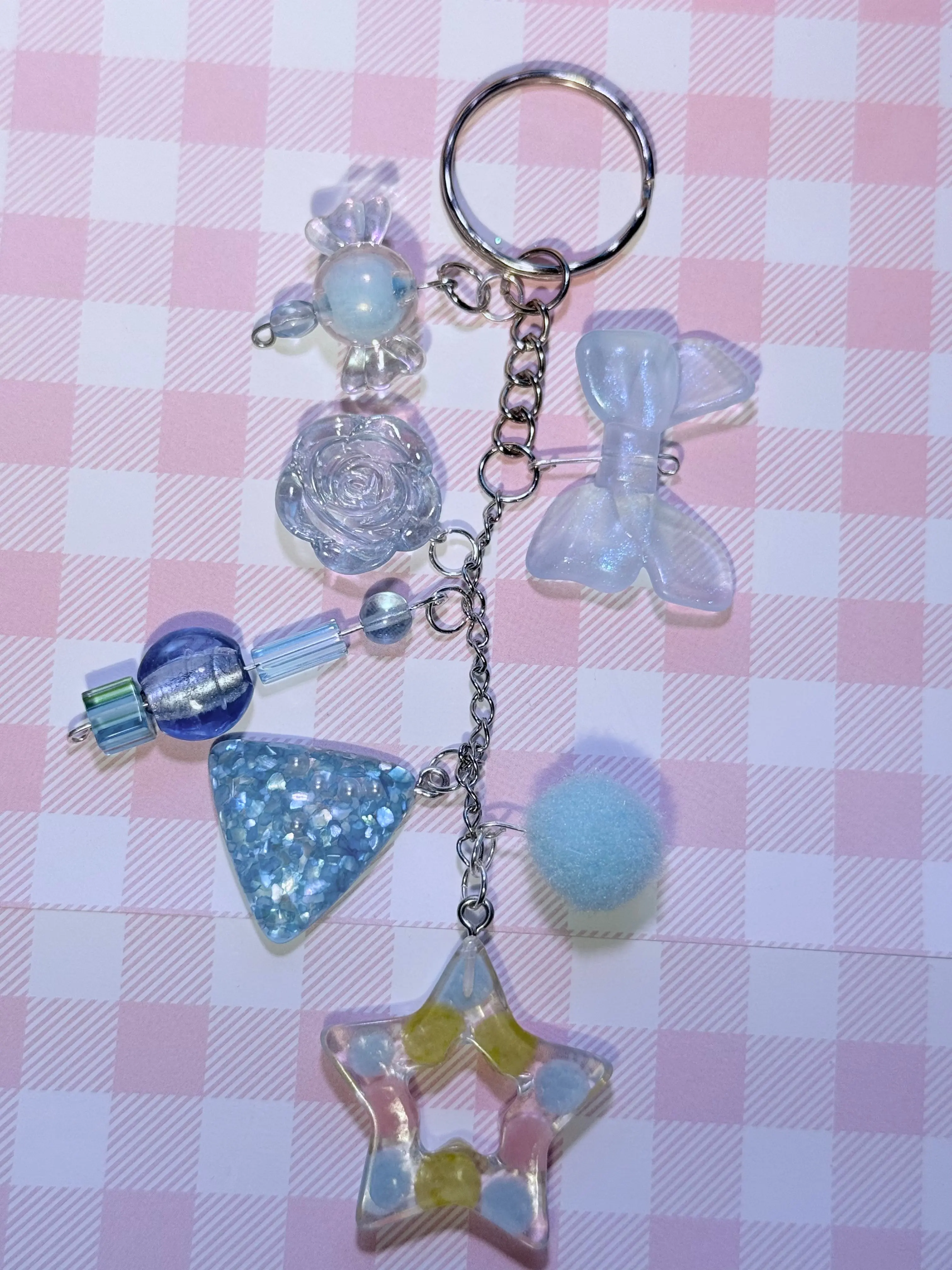 blue gyaru keychain