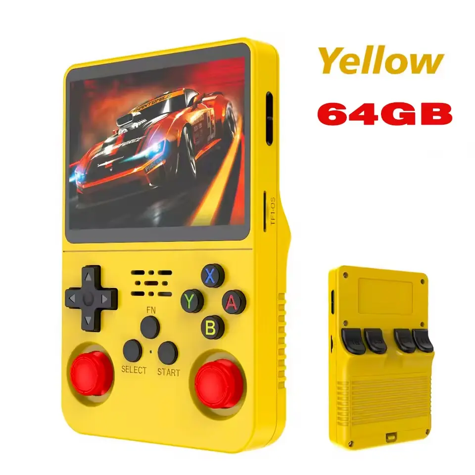 GSF ARKOS R36S Retro Handheld Gaming Console - Linux System, 3.5-Inch IPS Screen, 64GB/128GB Portable Video Game Player with GSF Protection Case