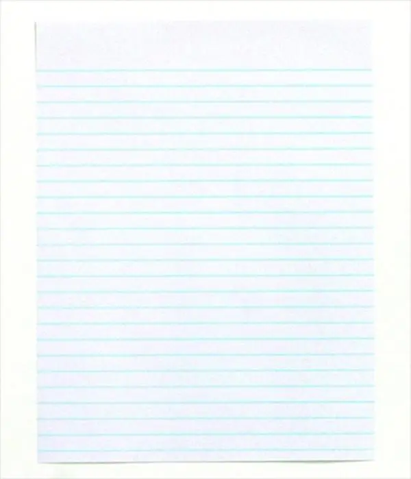 Lined Writing Sheet Essay & Composition Paper, 8.5x11 in - 15 lbs, Lined Paper