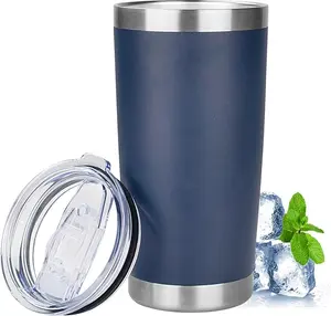 20oz Tumbler with Lid Stainless Steel Insulated Tumblers Travel Coffee Tumbler Bulk Double Wall Vacuum Insulated Water Cup Home Office Drinkware Flask